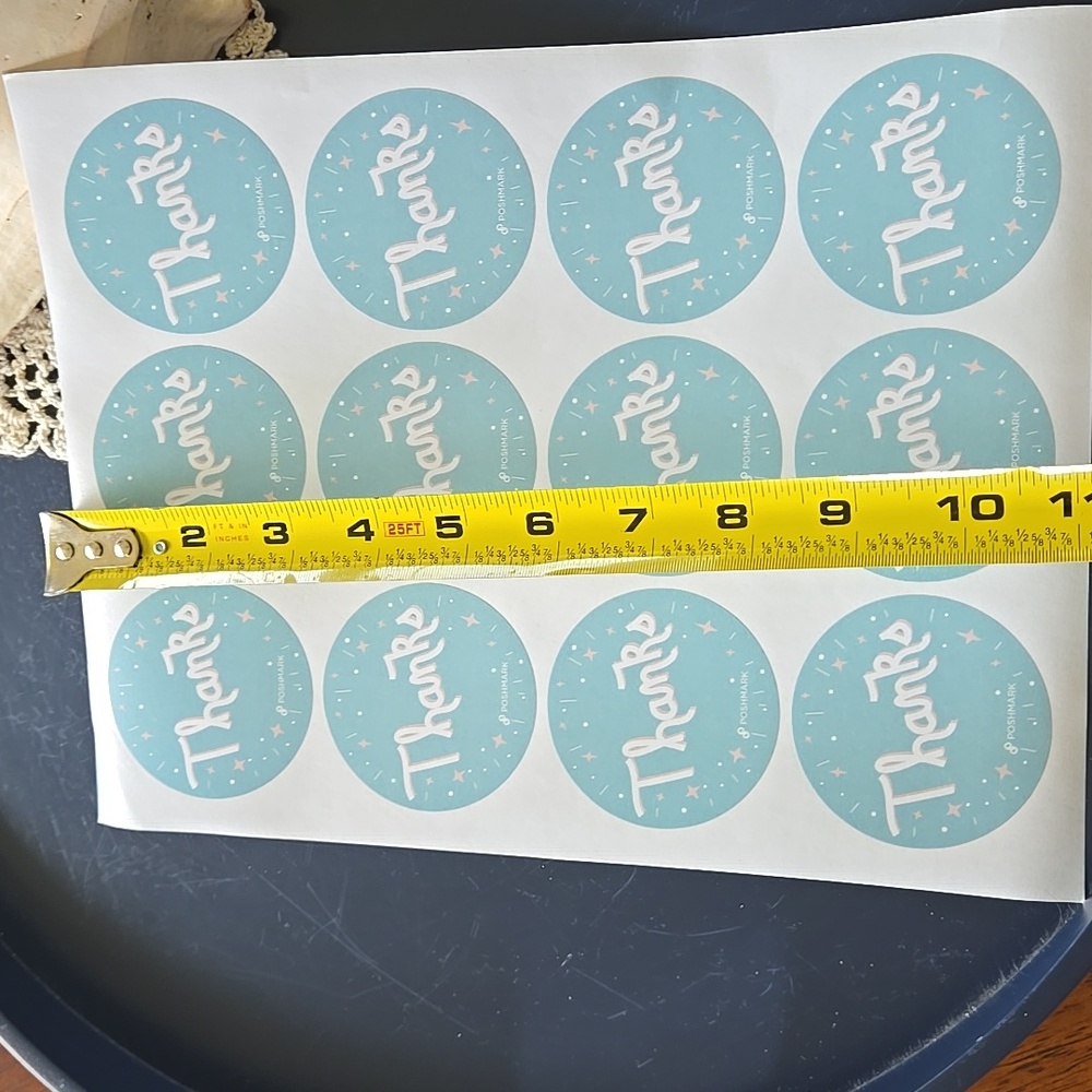 POSHMARK stickers Thank You Blue poshfest poshfixings poshshow Swag Posh - Picture 6 of 13